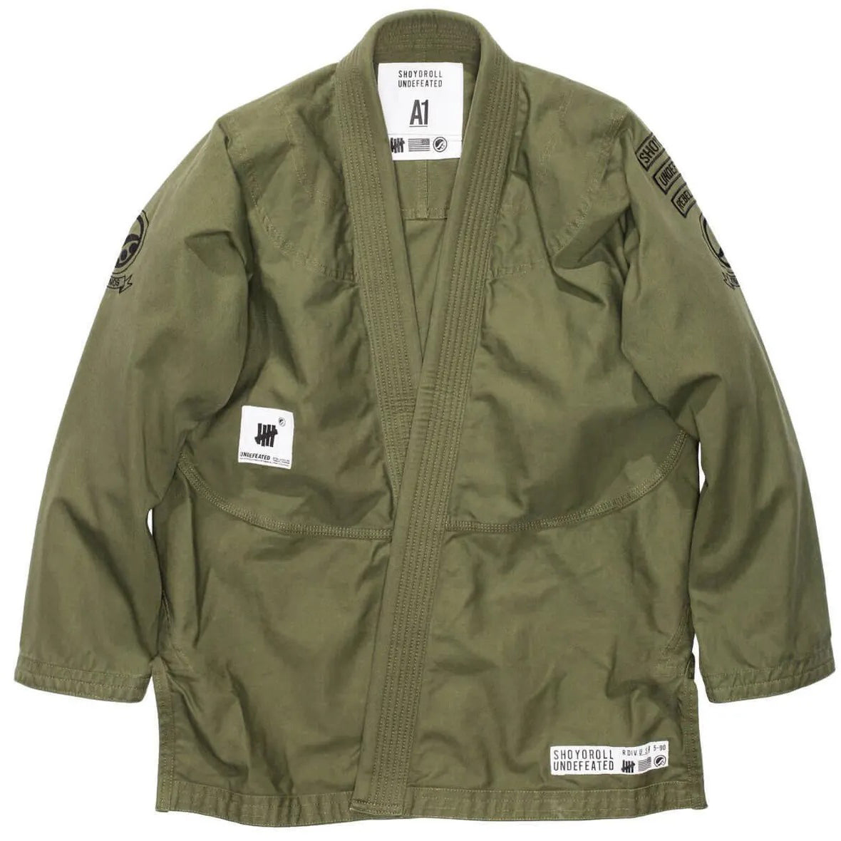 SHOYOROLL X UNDEFEATED BATCH 31 BJJ IN OLIVE GREEN KIMONO / GI