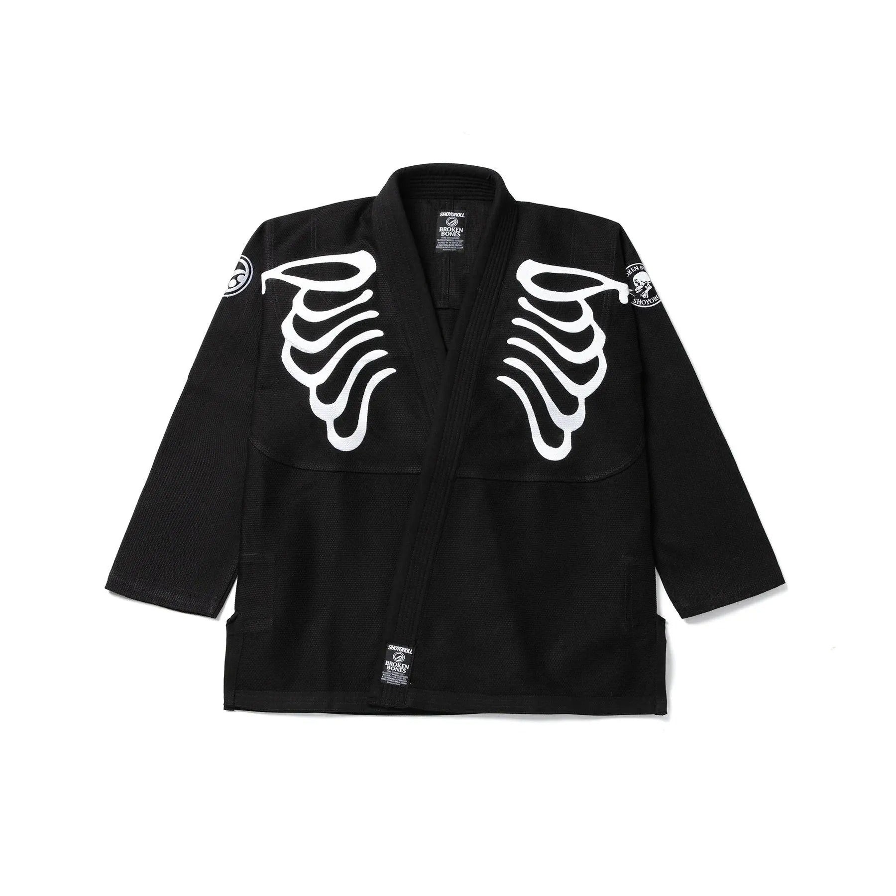 SHOYOROLL X BROKEN BONES COLLABORATION BRAZILIAN JIU-JITSU BLACK KIMONO / GI
