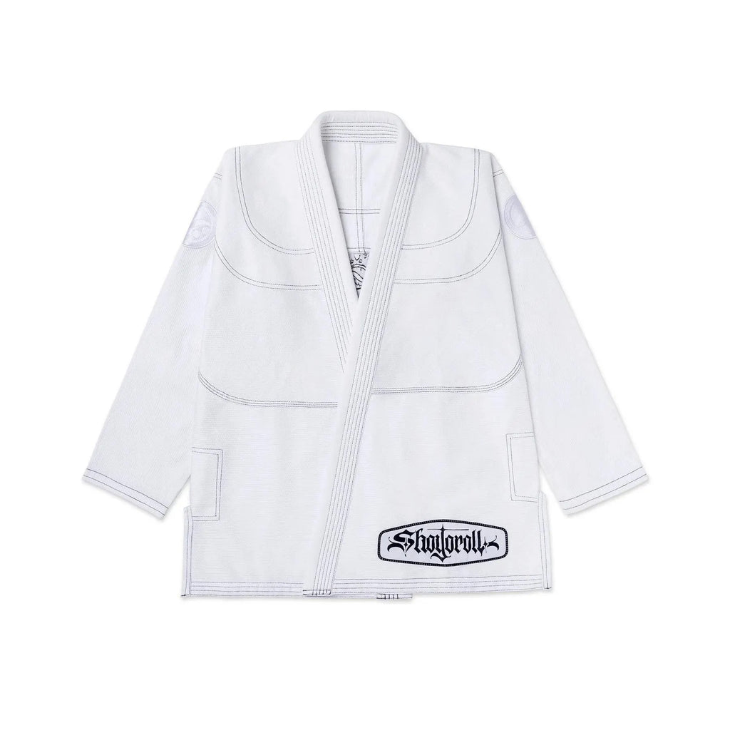 SHOYOROLL TRIBAL BJJ LEICHTGEWICHT WETTKAMPF JIU JITSU WEISSER KIMONO / GI