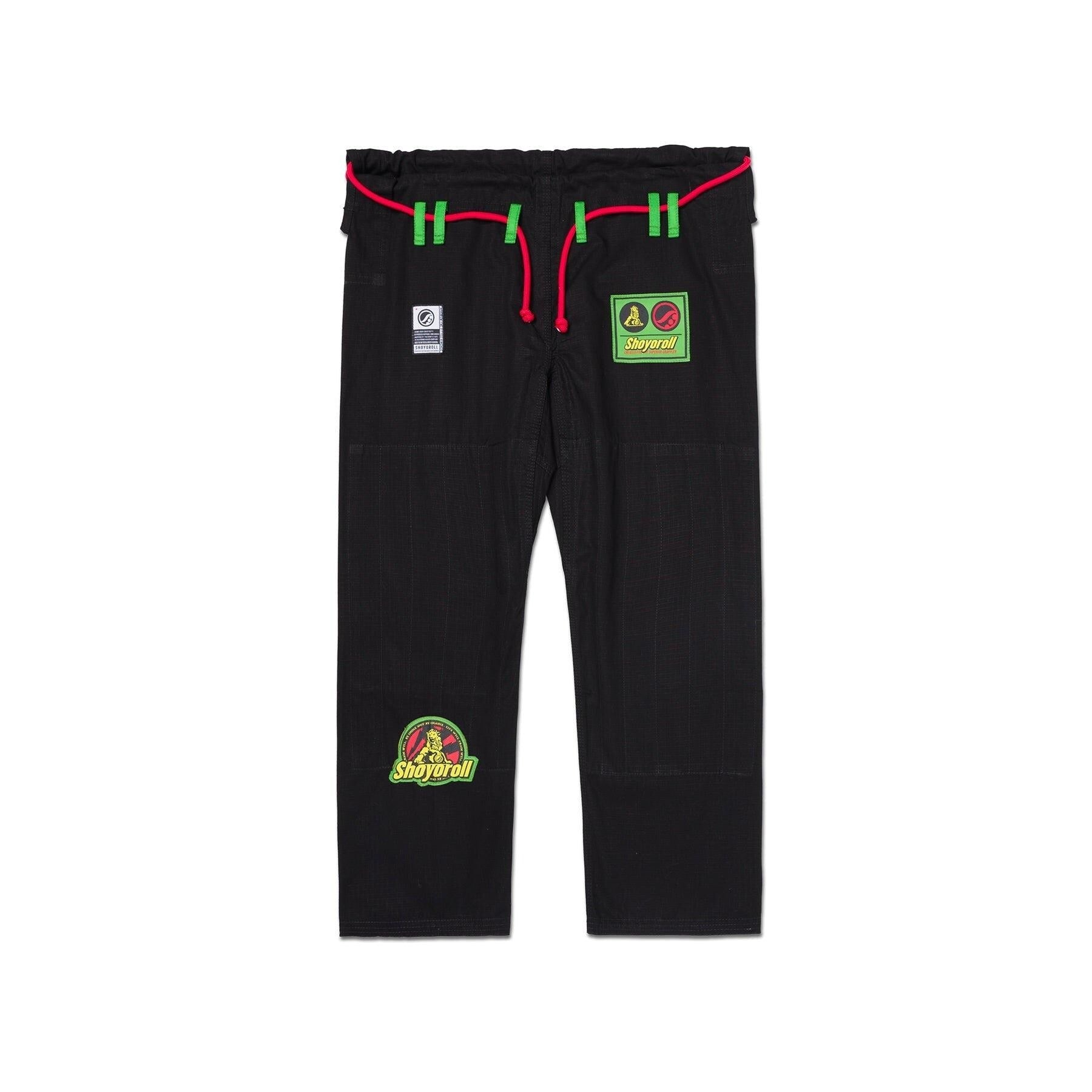 SHOYOROLL RASTA COMPETITOR BJJ MMA GRAPPLER BRASILIANISCHES JIUJITSU SCHWARZER KIMONO / GI