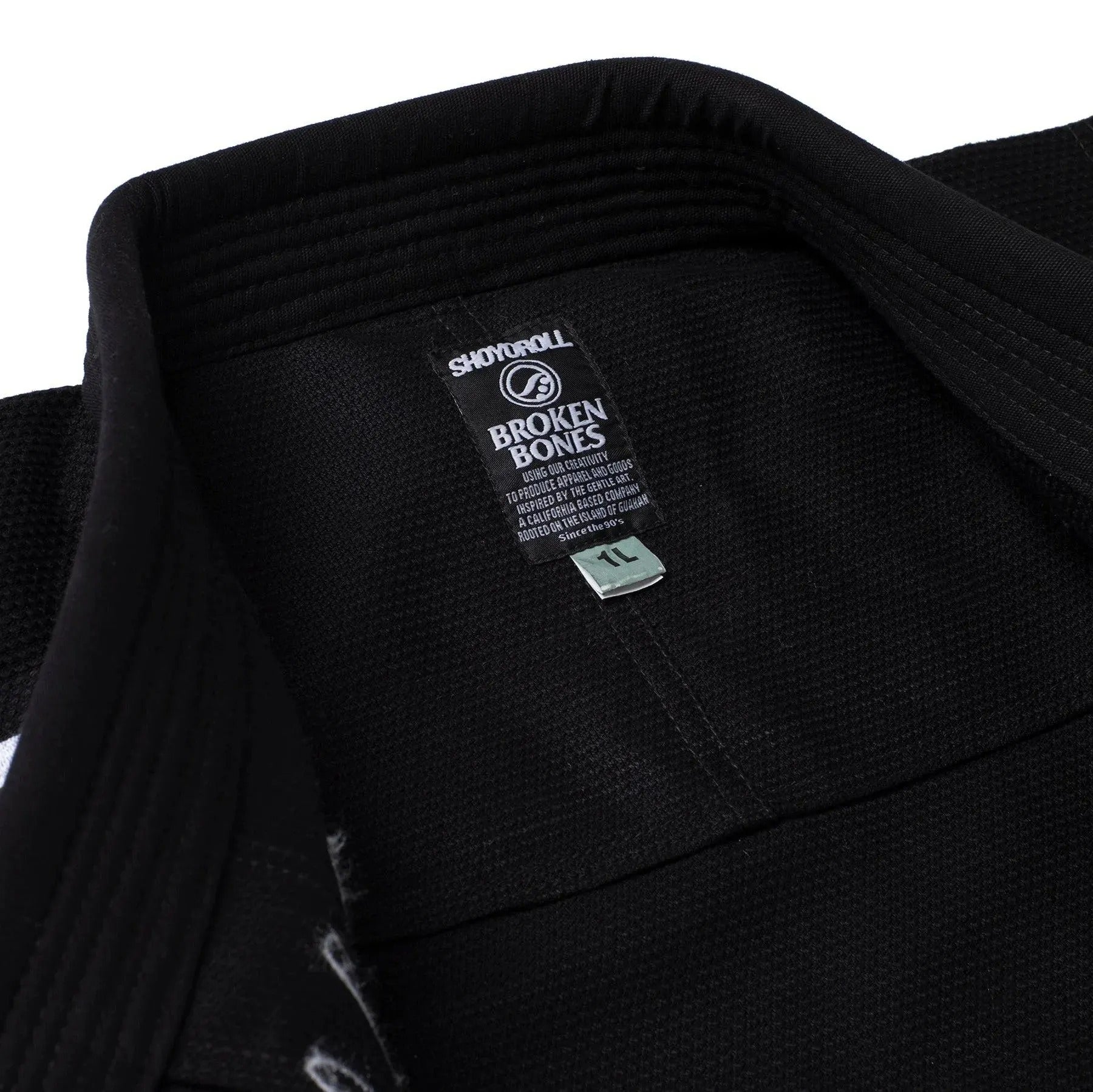 SHOYOROLL X BROKEN BONES KOLLABORATION BRASILIANISCHES JIU-JITSU SCHWARZER KIMONO / GI