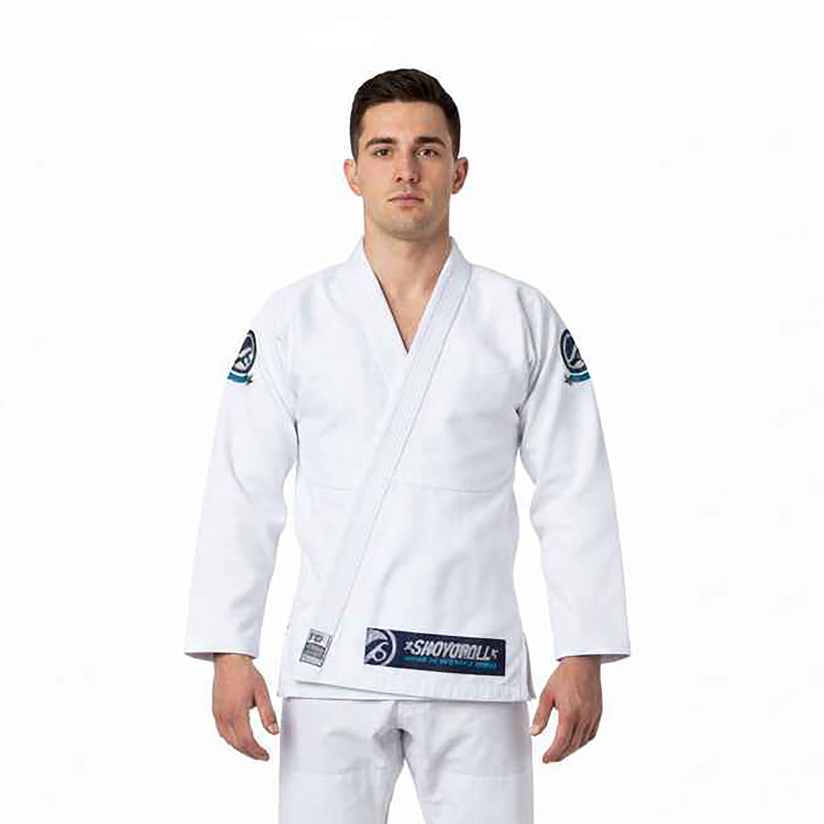 SHOYOROLL SAFIRE COMPETITOR BJJ PREMIUM PEARL WEAVE WHITE KIMONO / GI