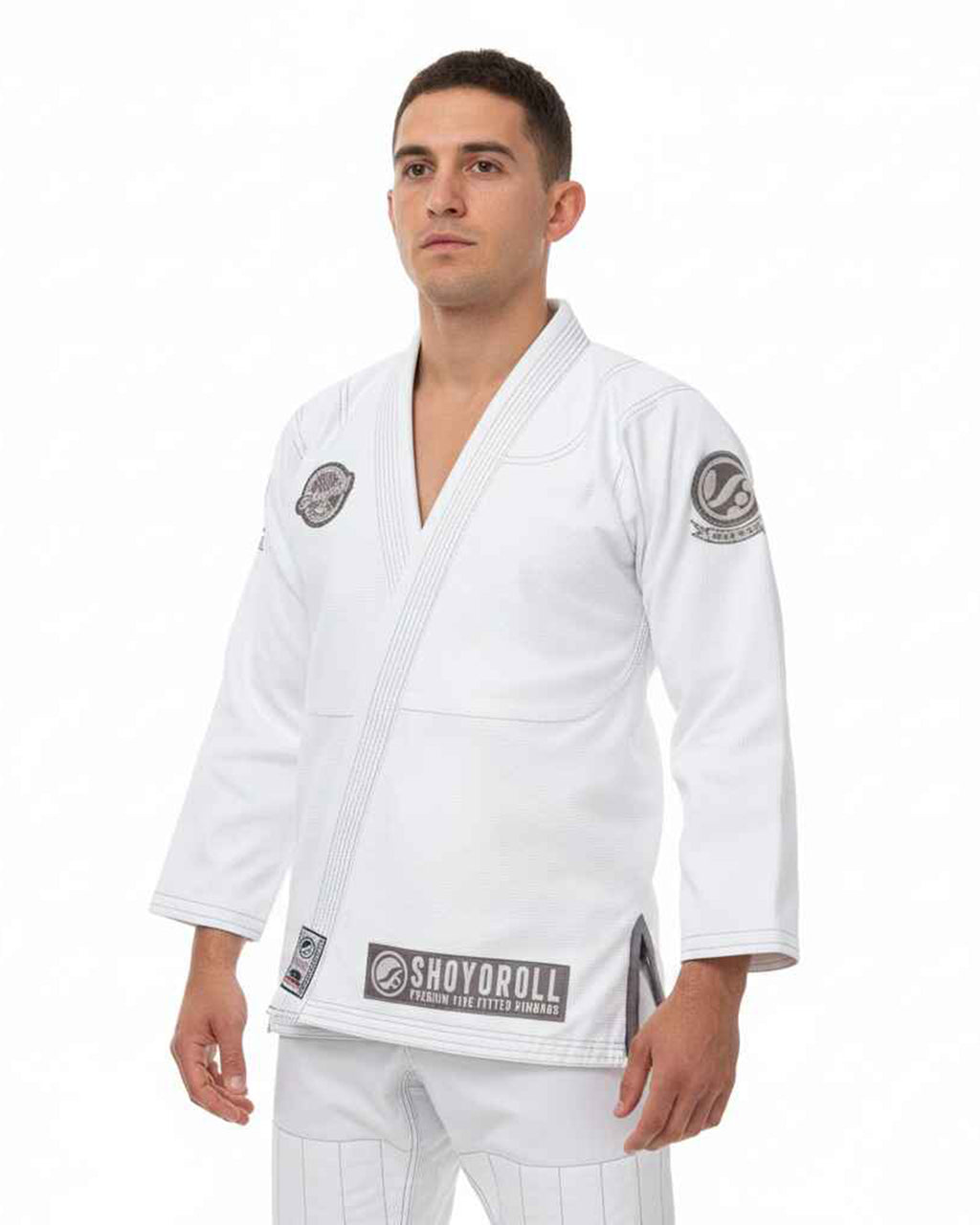 SHOYOROLL ATLAS COMPETITOR BJJ LEICHTGEWICHT JIU JITSU WEISSER KIMONO / GI