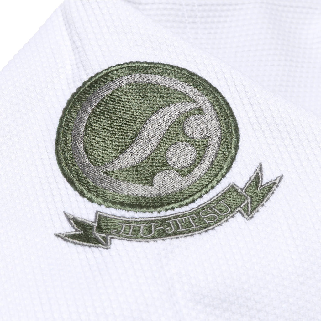 Shoyoroll Olive Competitor BJJ Gi – White