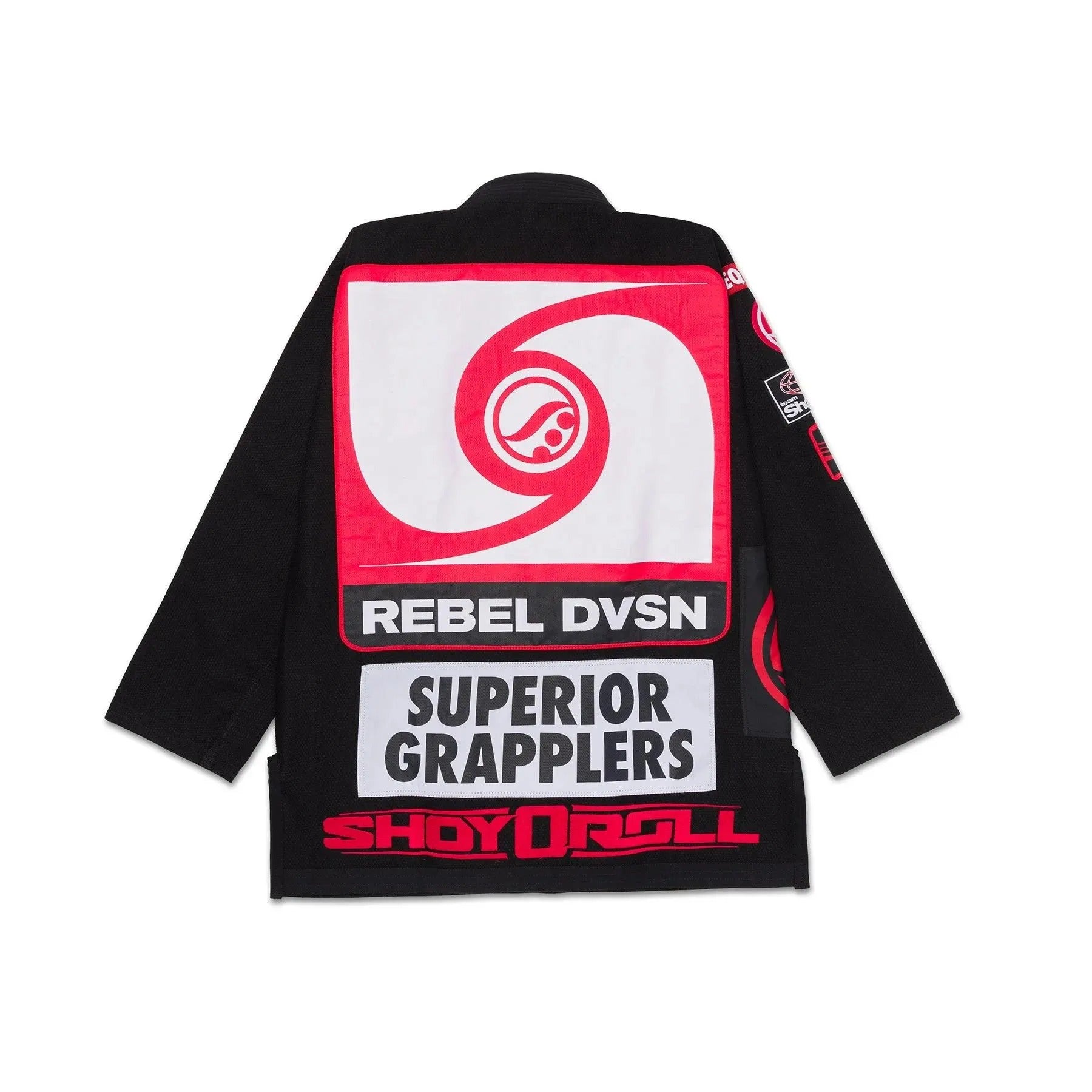 KIMONO/GI NEGRO DE JIU-JITSU BRASILEÑO SHOYOROLL FEDERATION V4 BATCH 24