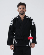 KINGZ SPORT JIU JITSU - KIMONO / GI NEGRO - AZUL - BLANCO