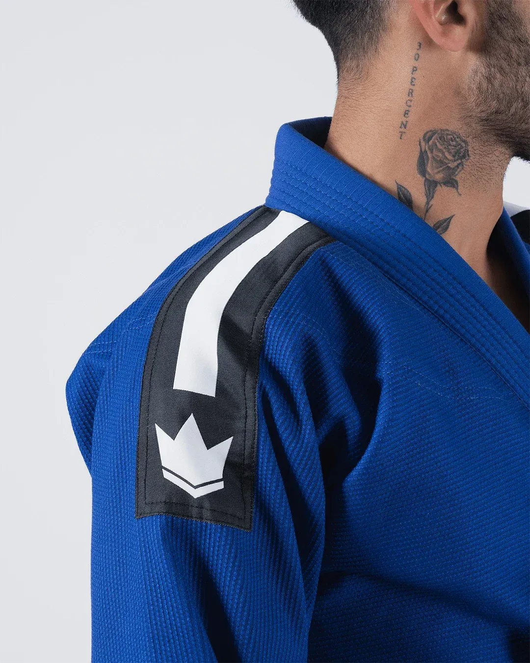KINGZ SPORT JIU JITSU - KIMONO / GI NEGRO - AZUL - BLANCO