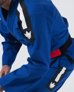 KINGZ SPORT JIU JITSU - KIMONO / GI NEGRO - AZUL - BLANCO