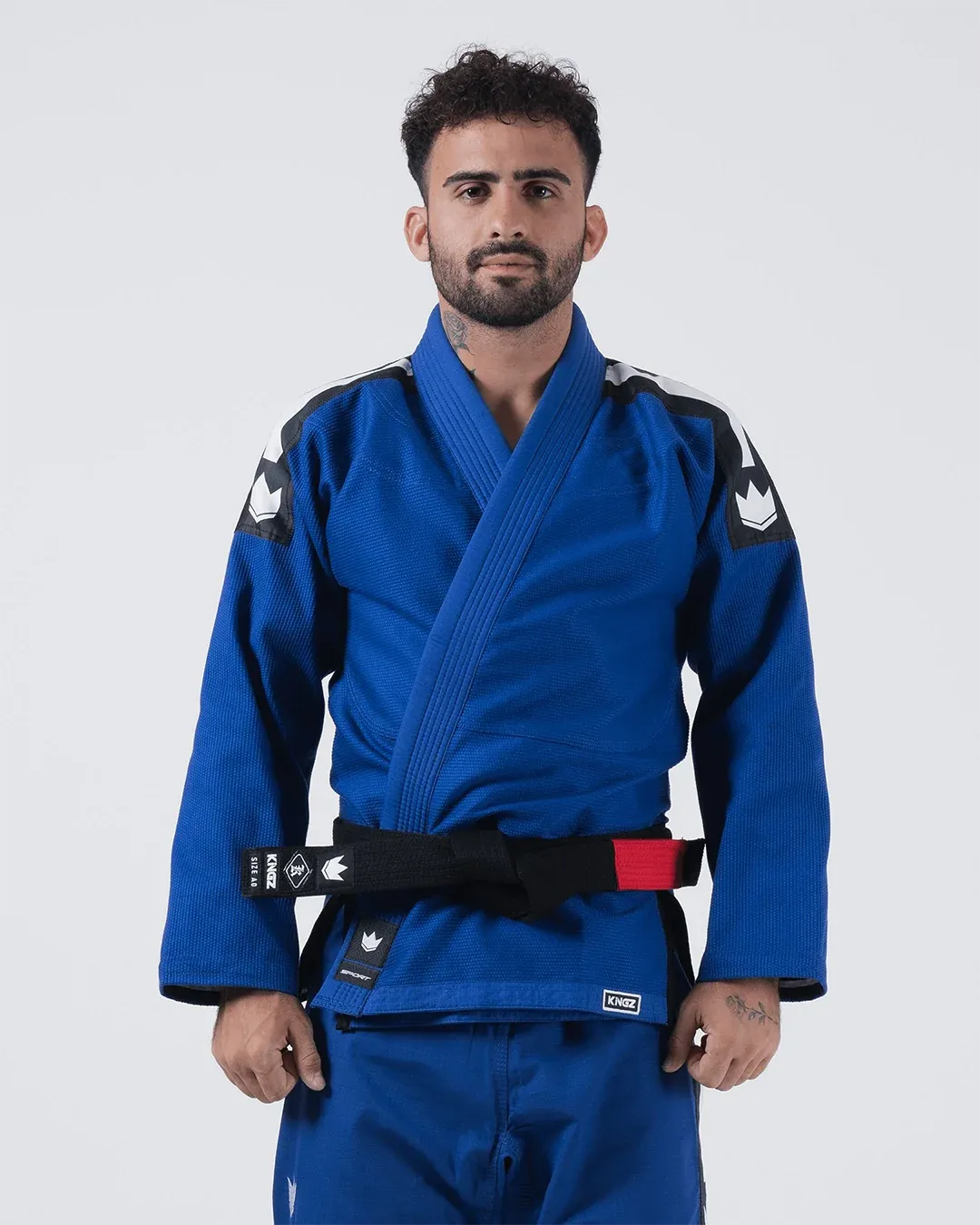 KINGZ SPORT JIU JITSU - SCHWARZER - BLAUER - WEISSER KIMONO / GI