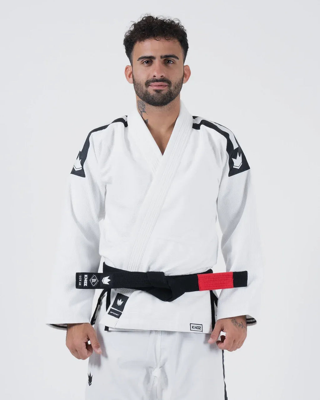 KINGZ SPORT JIU JITSU - KIMONO / GI NEGRO - AZUL - BLANCO