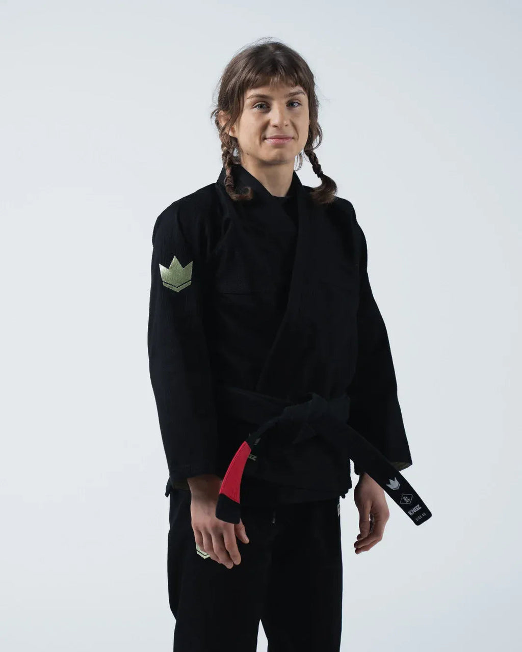 KIMONO / GI KINGZ THE ONE V2 JIU JITSU PARA MUJER - NEGRO - AZUL - BLANCO