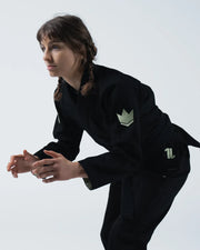 KIMONO / GI KINGZ THE ONE V2 JIU JITSU PARA MUJER - NEGRO - AZUL - BLANCO