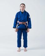 KIMONO / GI KINGZ THE ONE V2 JIU JITSU PARA MUJER - NEGRO - AZUL - BLANCO
