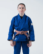 KIMONO / GI KINGZ THE ONE V2 JIU JITSU PARA MUJER - NEGRO - AZUL - BLANCO