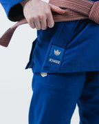 KIMONO / GI KINGZ THE ONE V2 JIU JITSU PARA MUJER - NEGRO - AZUL - BLANCO