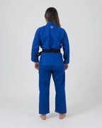 KINGZ THE ONE MUJERES JIU JITSU (VERSIÓN 2023) - BLANCO - AZUL CIELO - KIMONO / GI DE CINTURÓN BLANCO GRATIS
