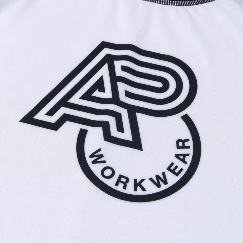 ALBINO & PRET LS RANKED WHITE RASHGUARD