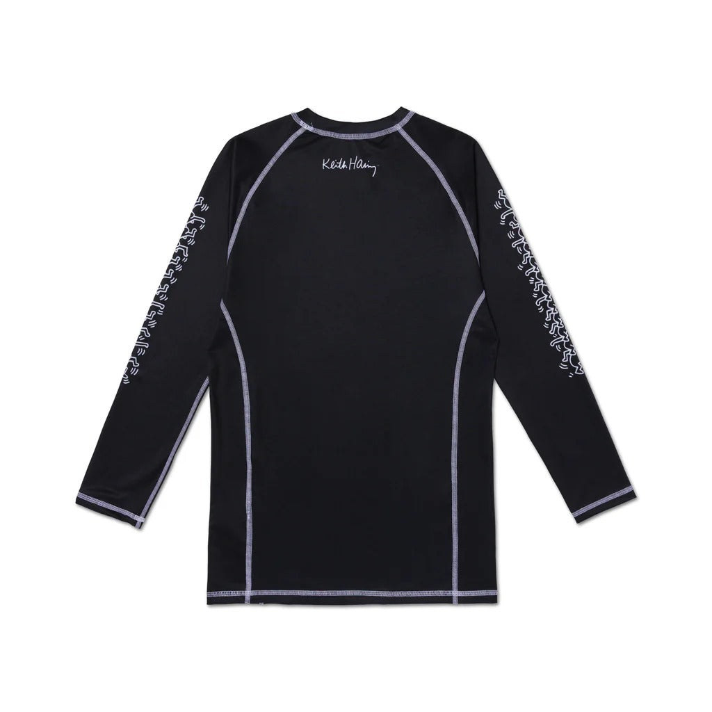 ALBINO & PRET X KEITH HARING HEART LS RASHGUARD