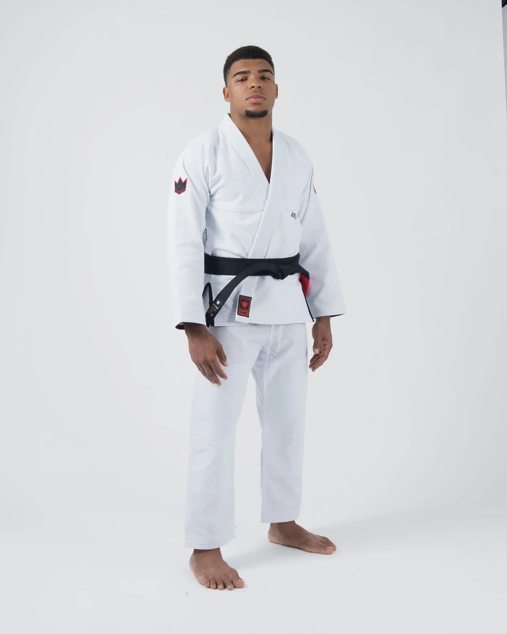 KINGZ ULTRALIGHT 2.0 JIU JITSU (VERSIÓN 2023) - KIMONO / GI NEGRO - AZUL - BLANCO