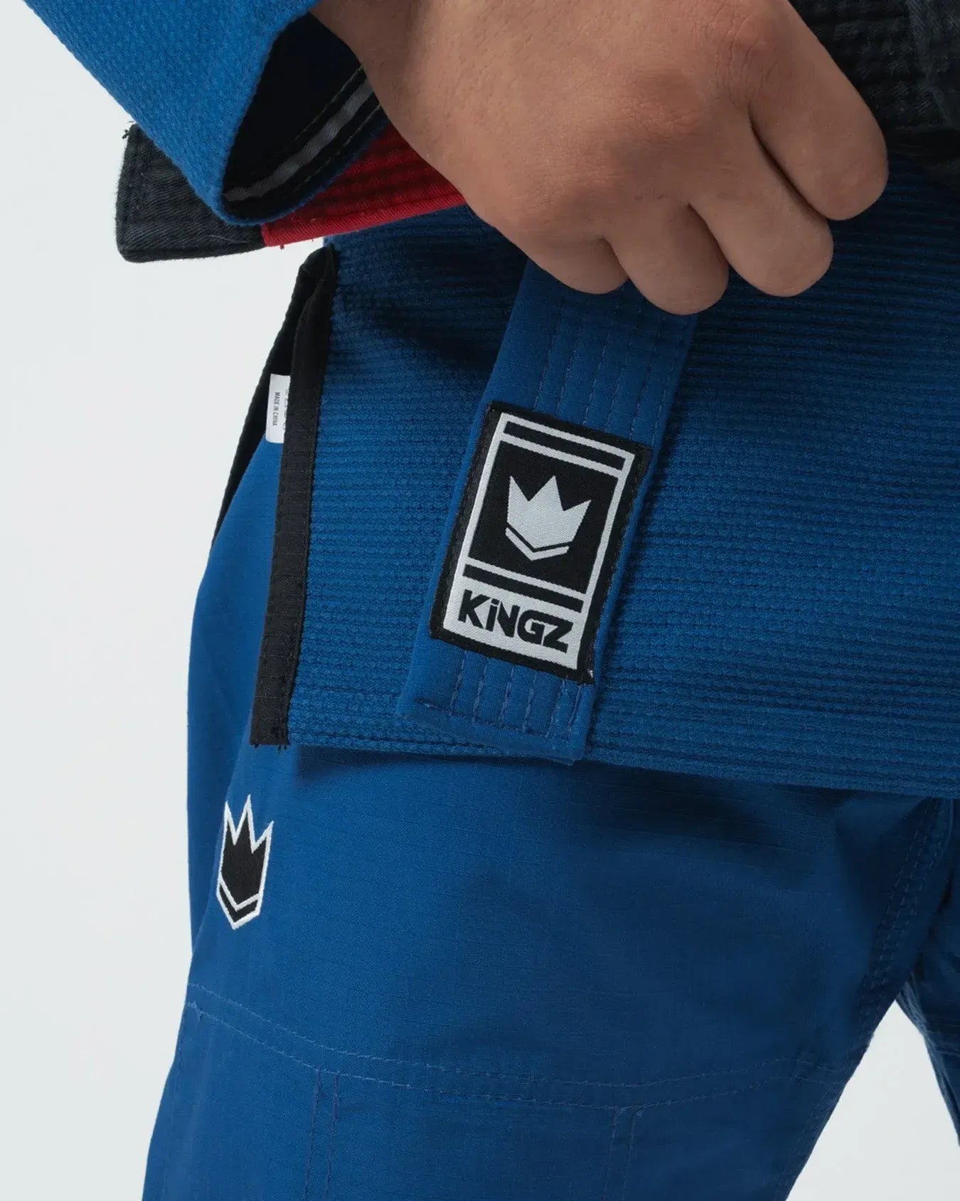 KINGZ ULTRALIGHT 2.0 JIU JITSU (VERSIÓN 2023) - KIMONO / GI NEGRO - AZUL - BLANCO
