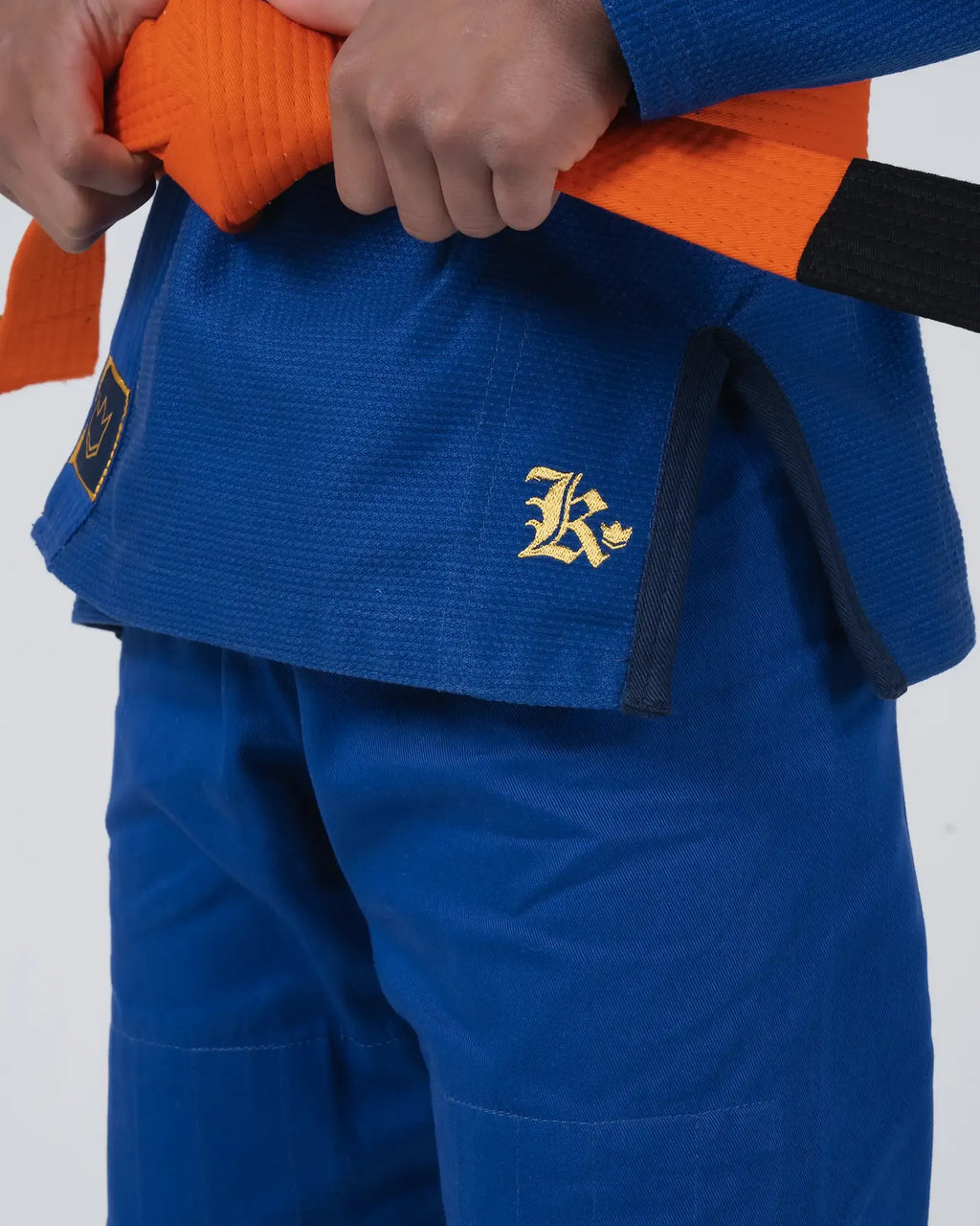KINGZ COMP V6 JIU JITSU JUVENIL - KIMONO / GI NEGRO - AZUL - BLANCO