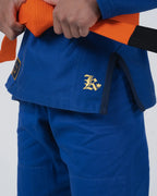 KINGZ COMP V6 JIU JITSU JUVENIL - KIMONO / GI NEGRO - AZUL - BLANCO