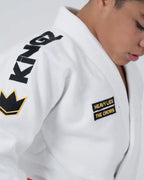 KINGZ COMP V6 JIU JITSU JUVENIL - KIMONO / GI NEGRO - AZUL - BLANCO
