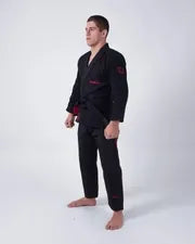 KINGZ ULTRALIGHT 2.0 JIU JITSU (VERSIÓN 2023) - KIMONO / GI NEGRO - AZUL - BLANCO