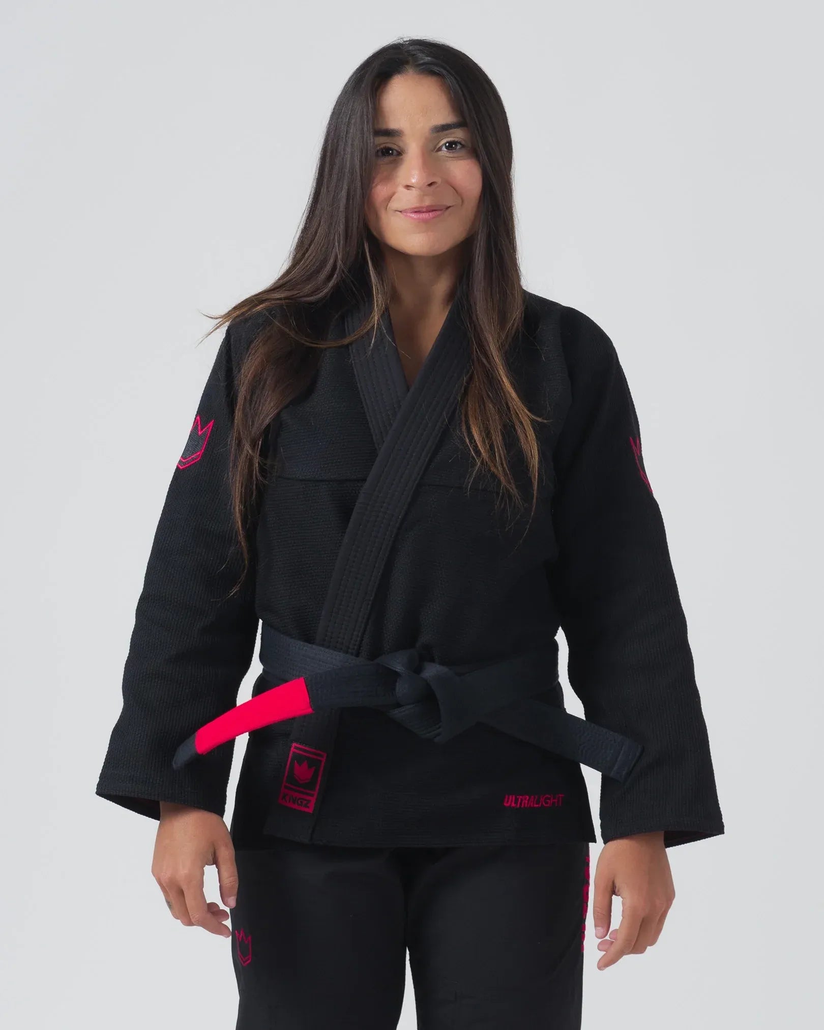 KINGZ ULTRALIGHT 2.0 DAMEN JIU JITSU- SCHWARZ - BLAU- WEISS KIMONO / GI
