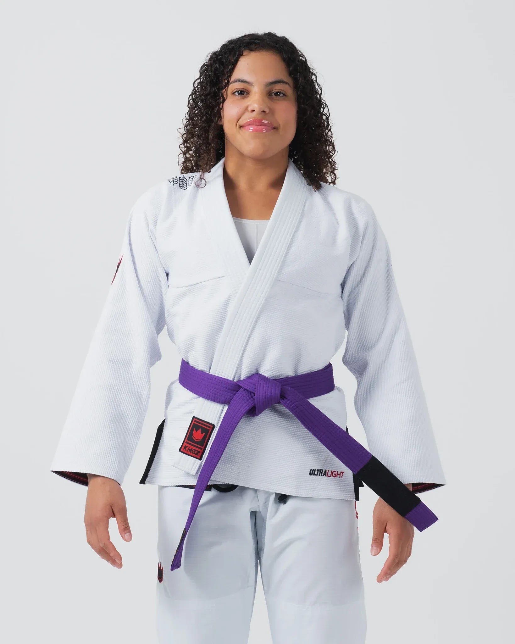 KINGZ ULTRALIGHT 2.0 DAMEN JIU JITSU- SCHWARZ - BLAU- WEISS KIMONO / GI