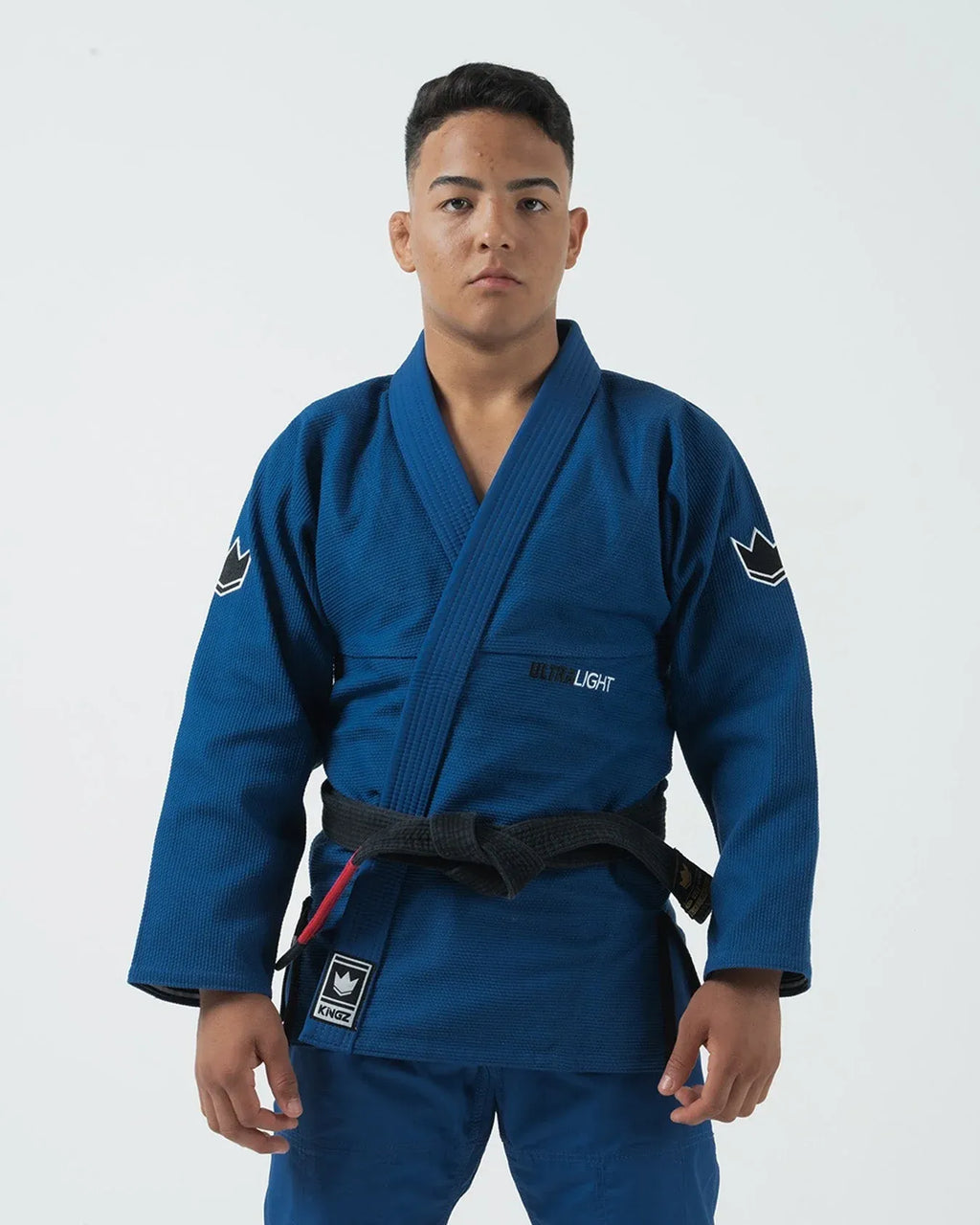 KINGZ ULTRALIGHT 2.0 JIU JITSU (VERSIÓN 2023) - KIMONO / GI NEGRO - AZUL - BLANCO