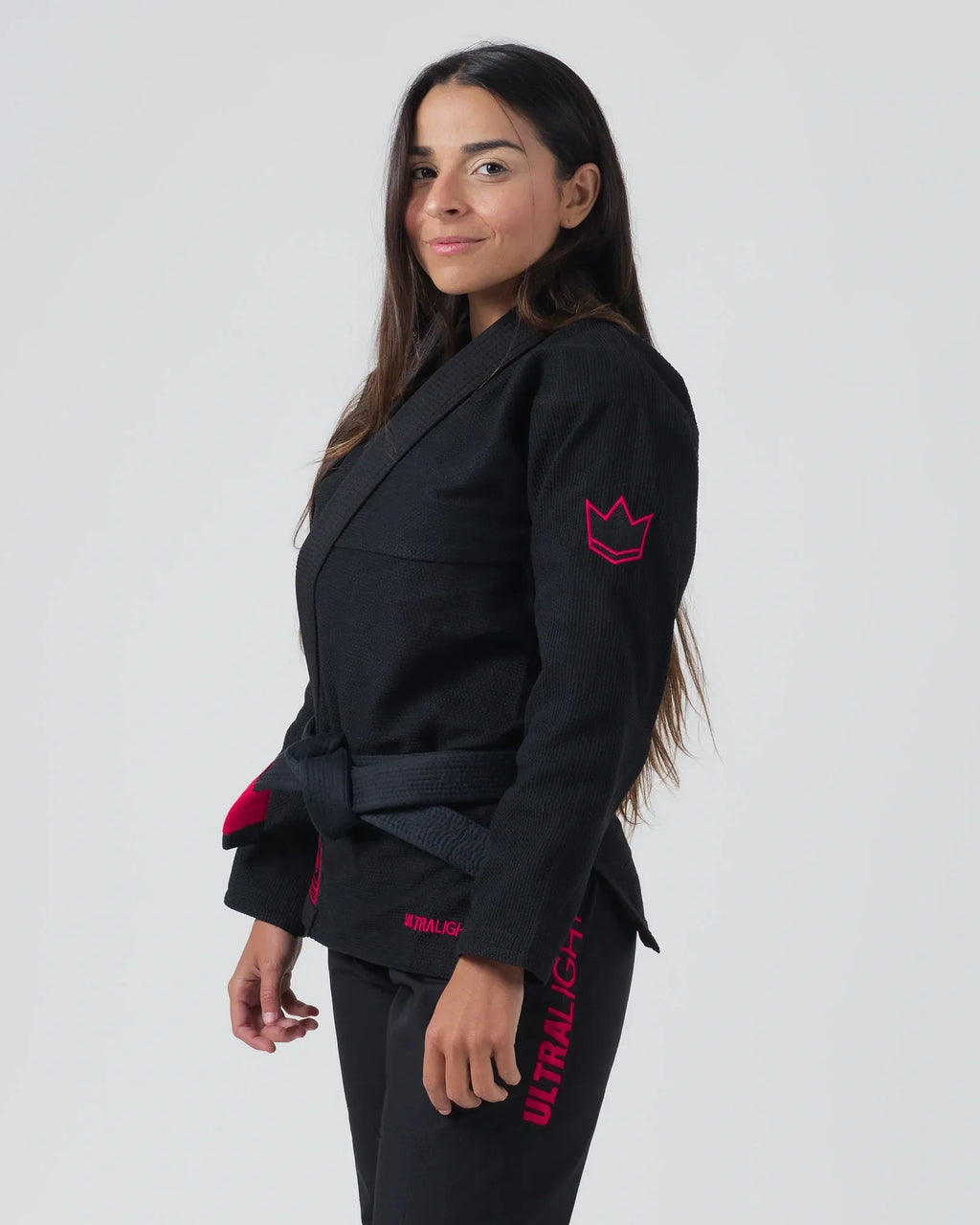 KINGZ ULTRALIGHT 2.0 DAMEN JIU JITSU- SCHWARZ - BLAU- WEISS KIMONO / GI