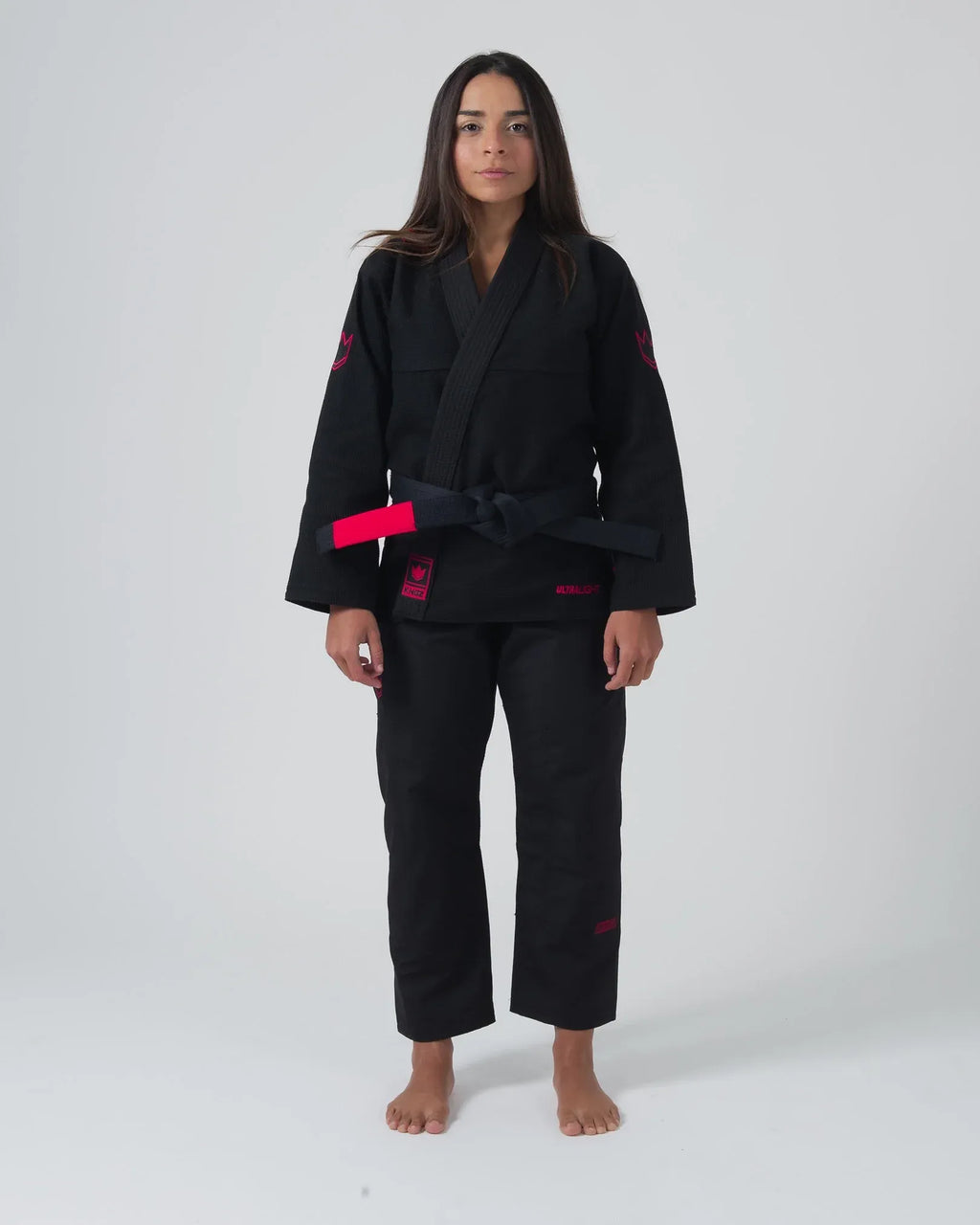KINGZ ULTRALIGHT 2.0 DAMEN JIU JITSU- SCHWARZ - BLAU- WEISS KIMONO / GI