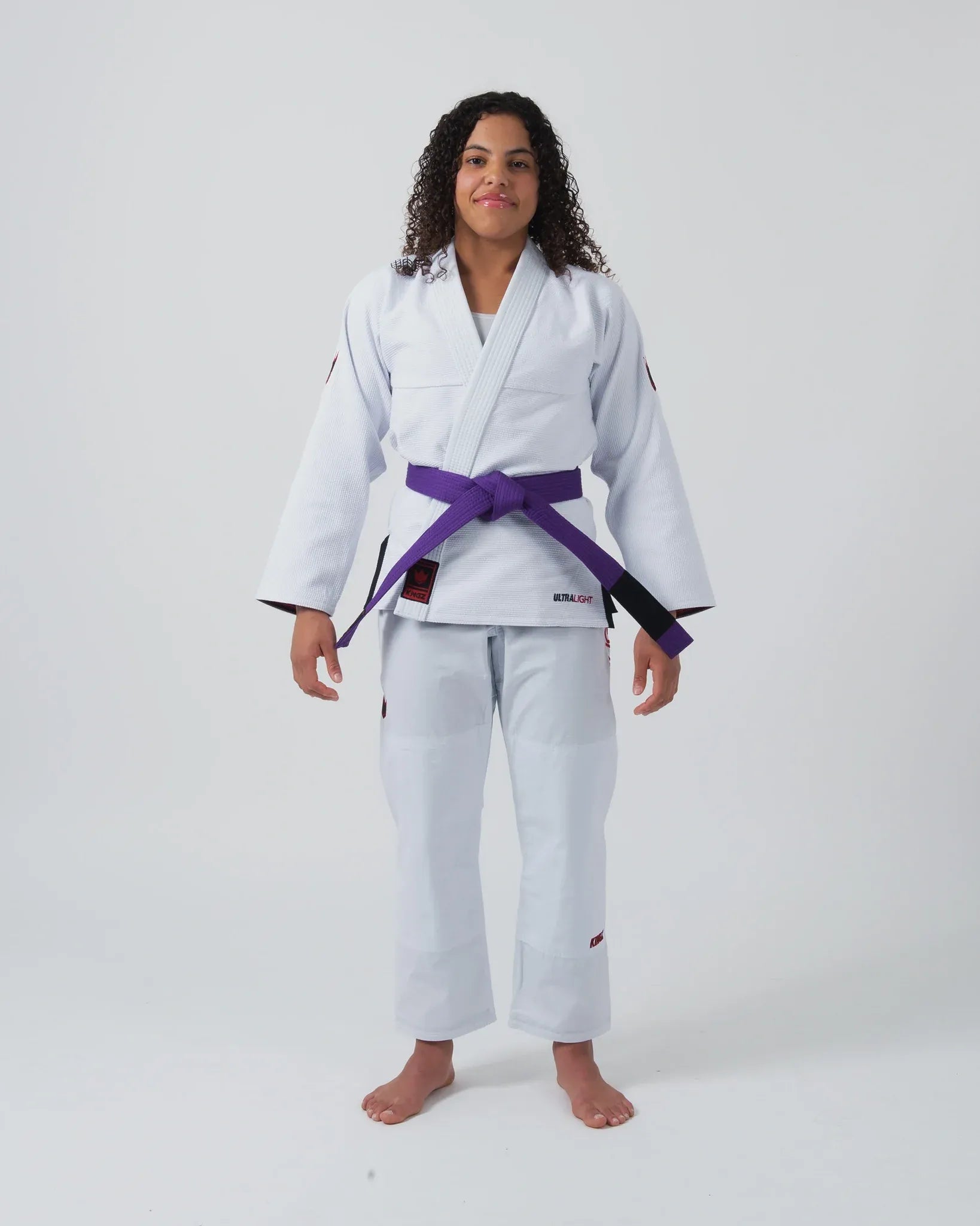 KINGZ ULTRALIGHT 2.0 DAMEN JIU JITSU- SCHWARZ - BLAU- WEISS KIMONO / GI