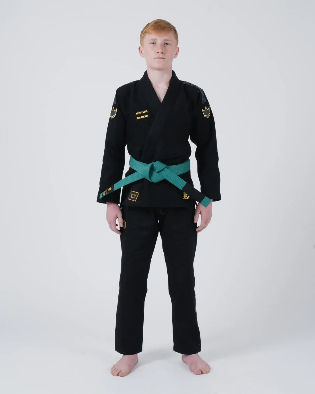 KINGZ COMP V6 JIU JITSU JUVENIL - KIMONO / GI NEGRO - AZUL - BLANCO