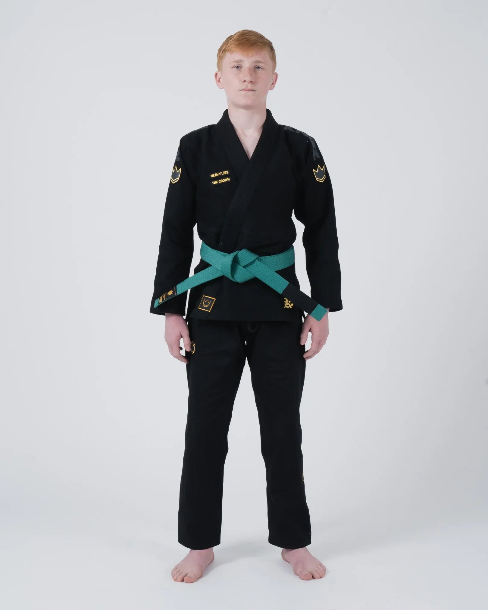 KINGZ COMP V6 YOUTH JIU JITSU - SCHWARZ - BLAU - WEISS KIMONO / GI