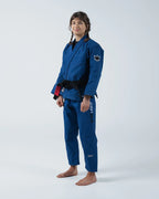 KINGZ ULTRALIGHT 2.0 DAMEN JIU JITSU- SCHWARZ - BLAU- WEISS KIMONO / GI