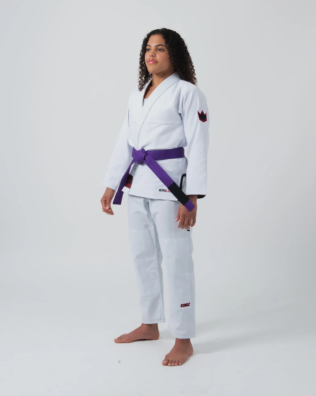 KINGZ ULTRALIGHT 2.0 DAMEN JIU JITSU- SCHWARZ - BLAU- WEISS KIMONO / GI
